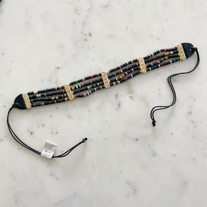 Indian Beaded Multi Colored Choker Necklace